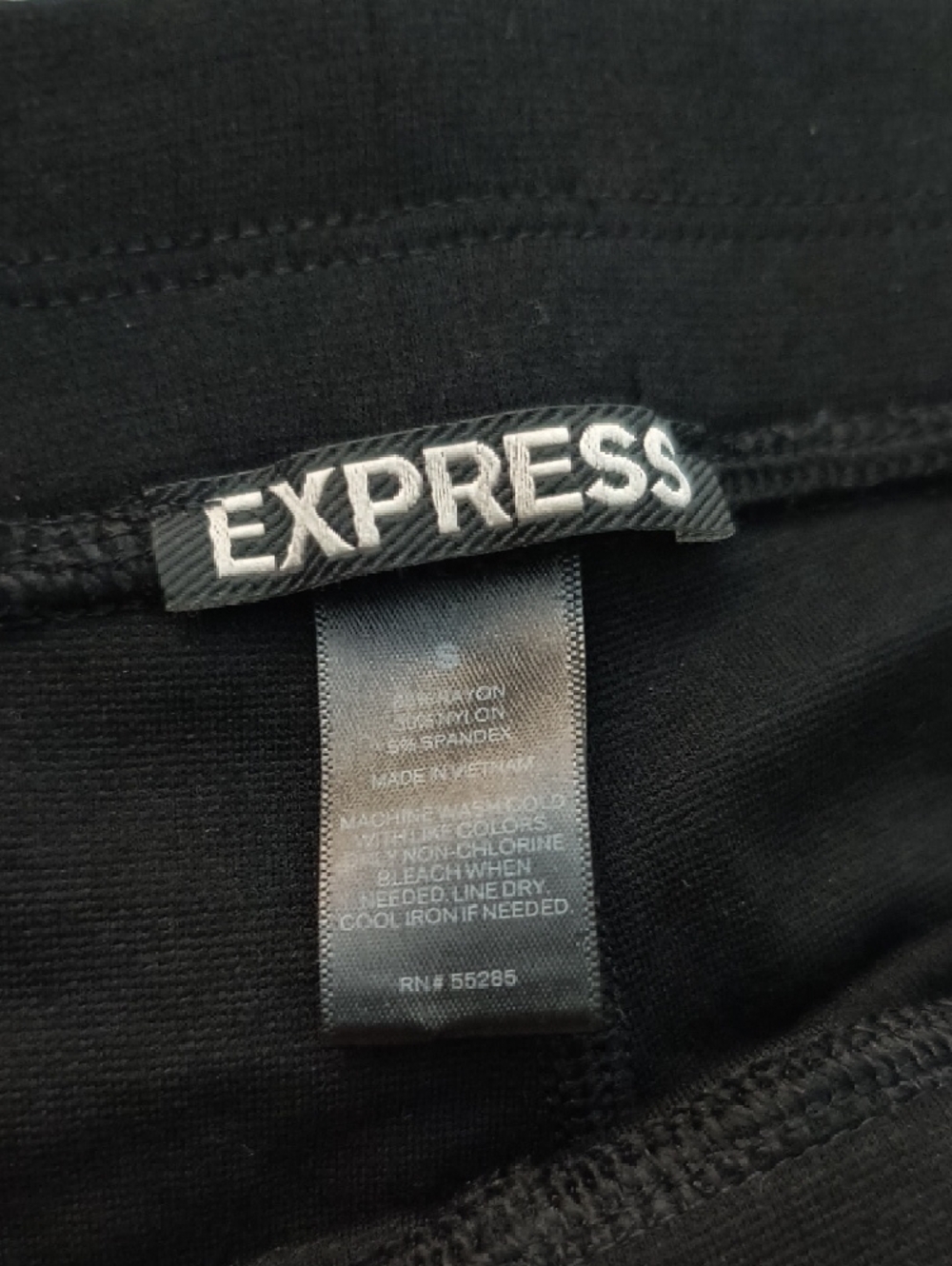 Express Black Lace-Up Side Leggings - Picture 6 of 7